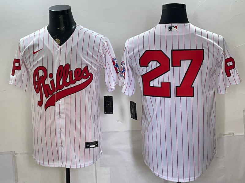 Men 2026 Philadelphia Phillies #27 white Game Nike MLB Jersey 080600->philadelphia phillies->MLB Jersey